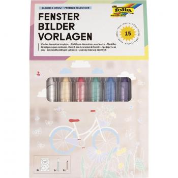 Folia Marker Fensterbilder Vorlagen (Bloom & Grow, 6)