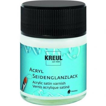 KREUL Vernis Transparent Résistant à l’Eau Satin 50 ml