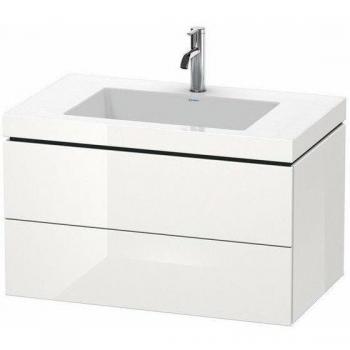 Duravit L‑Cube Lavabo Mural 80×48 cm – Con Dos Cajones