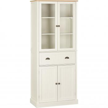 Aparador Alto Homcom Crema 182,5X76x40 Cm