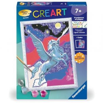 Kit Peinture Numéro « Pégase » 18×24 cm – CreArt Kids