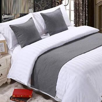 Bande décorative pour lit gris foncé 50x240cm