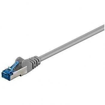 Goobay CAT 6a Câble de Liaison, S/FTP (PiMF), Gris, 0.5m Longueur