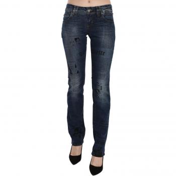 John Galliano Women's Blue Skinny Denim Pants