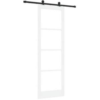 Porta scorrevole vitaXL ORKDAL 78x232 cm (bianco, legno e metallo)