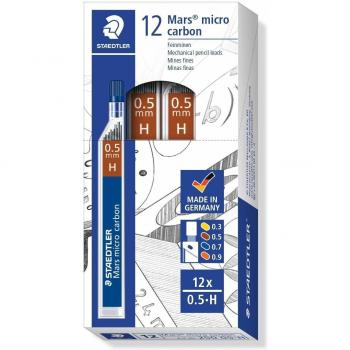 Minas staedtler mars micro grafito 0,5 mm h tubo con 12 unidades