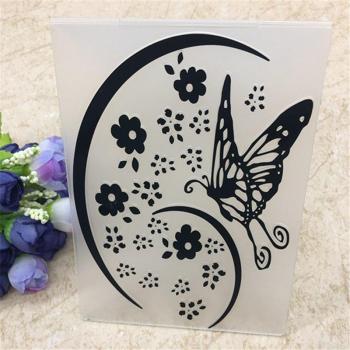 Butterfly and Leaves Paper Embossing Die