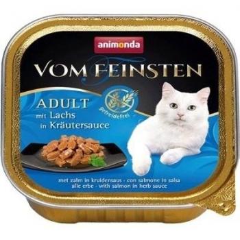 Katzenfutter, Animonda vom Feinsten Adult, Lachs in Kräutersauce, 100g