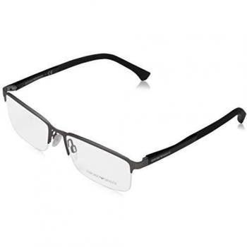 Emporio Armani EA1041 Herren Brille, Gunmetal, Rechteckig