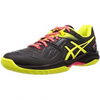 ASICS Women's Blast FF Handballschuhe, Black/Sour Yuzu 001, 44 EU