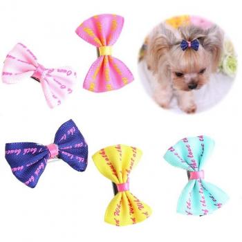 5Pcs Colorful Hair Bows for Pets