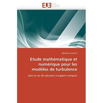 Etude mathématique et numérique pour les modèles de turbulence: dans le cas de solutions à support compact