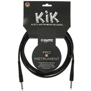 Klotz KIK 20ft GUITAR Insturment Cord Cable BLACK made in Ger...