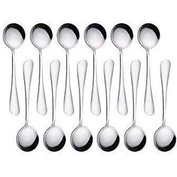Small Round Tea Spoons Set of 12