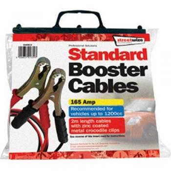 Streetwize Heavy Duty Booster Cables with Metal Croc Grips (165 Amp, 2m)