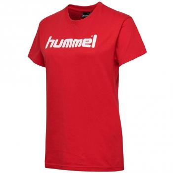 Hummel Damen HMLGO T-Shirt aus Baumwolle mit Logo, True Rot, XXL EU