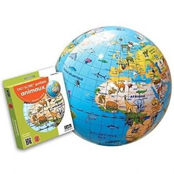 Globe gonflable animaux 30cm