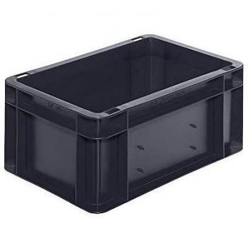 Transportstapelbehälter grau L300xB200xH145mm PP Seitenwände geschl.LA-KA-PE