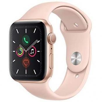 Apple Watch Series 5 44mm Gold Aluminium GPS Smartwatch with Pink Band