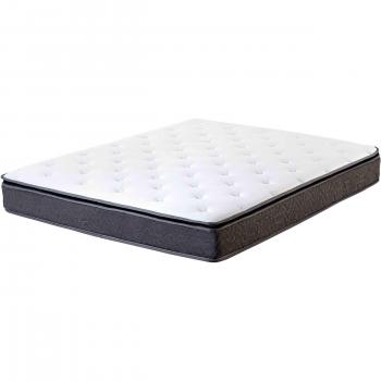 Materasso lattice 160x200 cm, bianco e bambù grigio – Equilibrio