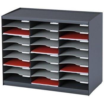 Meubles à cases 802.11 Trieurs 24 cases superposable/juxtaposable en polystyrène Anthracite