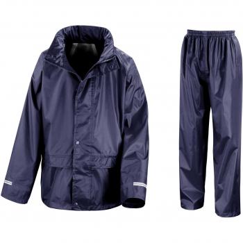 Result Core Childrens Unisex Waterproof Rain Jacket (Navy Blue, Size 9-10)