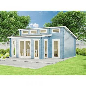 Abri de jardin Bois Naturel Lausitz Prima Alpholz 6x5 m, 40 mm d’épaisseur – 32 m²