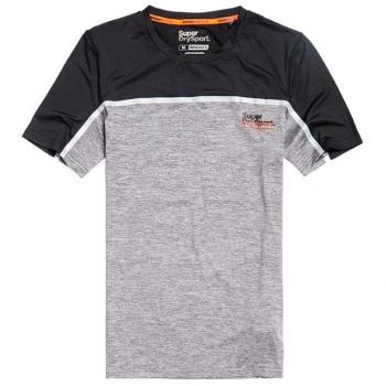 Superdry Athletic Blocked Tee Herren T-Shirt, Grau