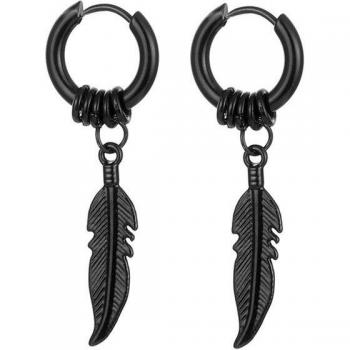 Metallic Punk Cross: Pendientes Dual