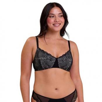 Soutien-gorge confortable post-op en coton bio noir