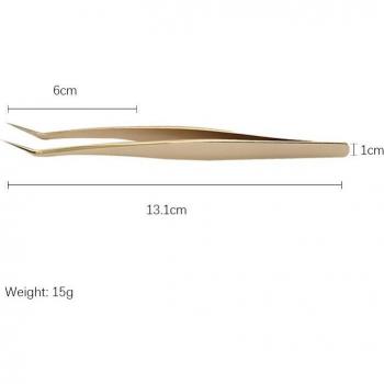 Pincettes de précision pour cils en acier inoxydable