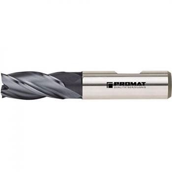 PROMAT Fresa de Precisión 8 mm HSS‑CO8 DIN 844