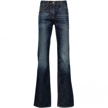 Palm Angels Blue Straight Leg Denim Jeans for Women | Size 26