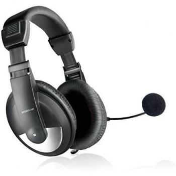 PC‑Audio Speedlink THEBE Kopfhörer-Mikrofonset, 2‑Meter‑Kabel, gepolsterter Haltebügel