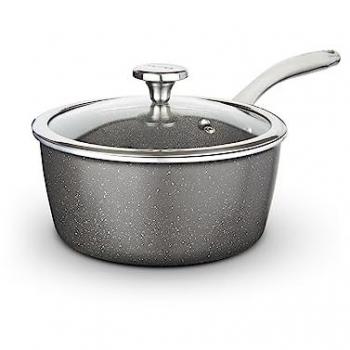 Cerastone Pro 18cm Non-Stick Saucepan with Tempered Glass Lid