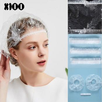 100PCS Thick Elastic Bath Caps