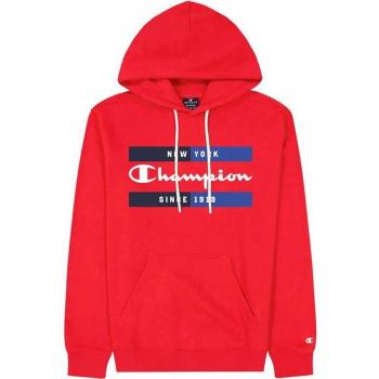Sudadera Champion con Capucha Hombre Nueva York Color Rojo