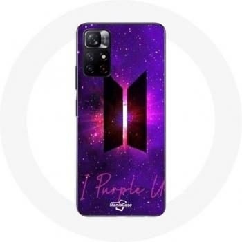 Capa Premium Redmi Note 11S 5G – Diseño Rojo con Logo BTS
