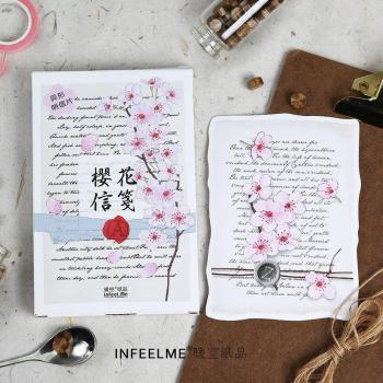 Tarjetas de Cumpleaños con Diseño de Flor de Cerezo