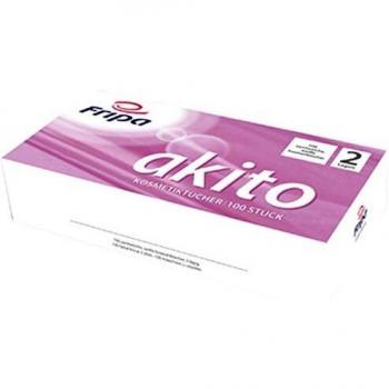 Salviette Cosmetiche Akito 210x200 mm – Bianco Brillante 2 Veli