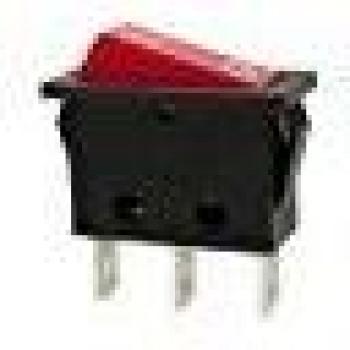 Interruttore a bilanciere on-off 10A 250V con luce rossa