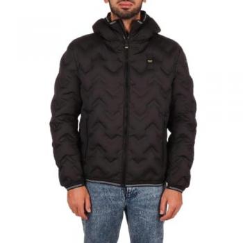Blauer Men's Black Winter Jacket 2XL Hooded Padded