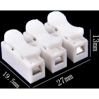 Tira LED 20p – Cable Rápido con Pinza y Conectores CH‑3 para Bloque de Terminales