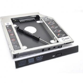 Plateau SSD/HD 9.5 mm, alliage aluminium, compatible SATA3