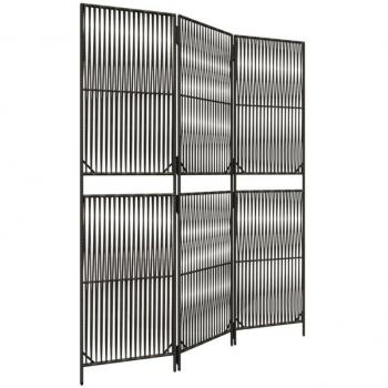 Screen 3‑Porte Resina Intrecciata Argilla/Acciaio