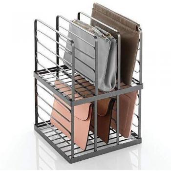 MDesign Bag Organizer Tray – Multi Compartment Wallet Divider – 5 Sections – Duo Pack – Gunmetal