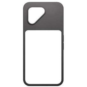 Protection arrière en silicone semi‑rigide, couleur noire – Fairphone 6
