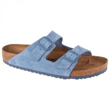 Birkenstock Arizona Sandali in Camoscio Blu Elementale EU 45
