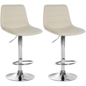 Barhocker Set Lex – 2 Stück, Kunstleder, höhenverstellbar, drehbar, Metallrahmen