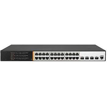 Switch Di Rete 24 Porte Poe 400 Watt + 4 Porte Sfp 10 Gigabit E Una Porta Console Layer 3